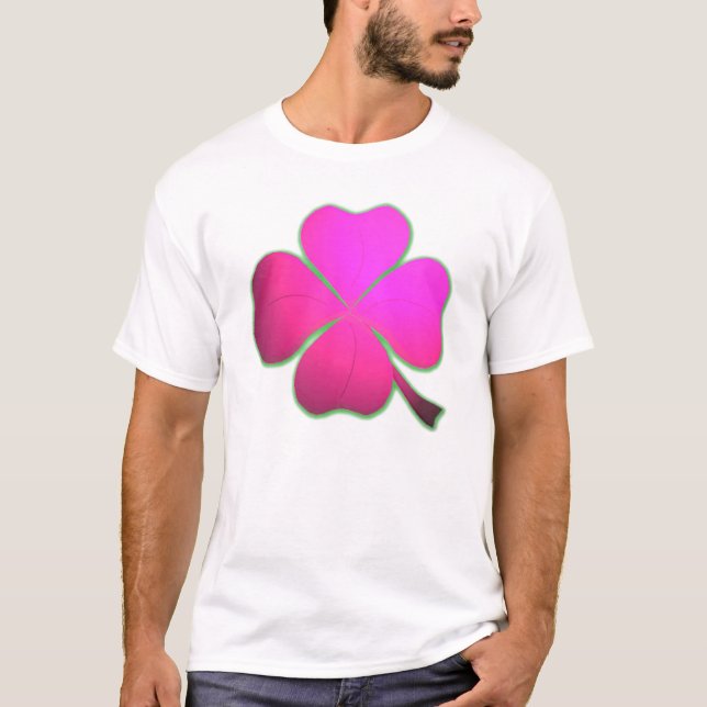 Camiseta Trébol rosado (Anverso)