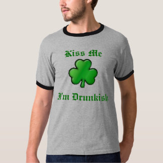 Camiseta trébol, soy Drunkish, me beso