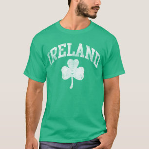 Camiseta Trébol verde y blanco fresco de Irlanda
