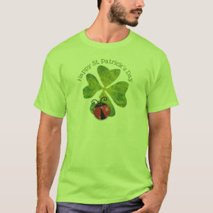 Camiseta trébol y mariquitas del día de St Patrick