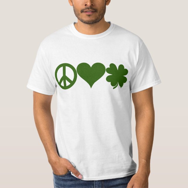 Camiseta Tréboles del amor de la paz (Anverso)