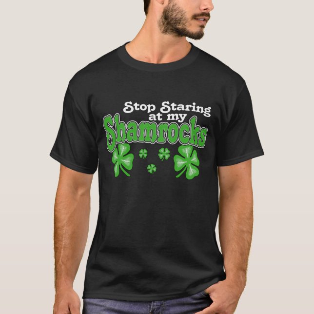 Camiseta Tréboles el mirar fijamente (oscuros) (Anverso)