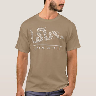 Camiseta Trece colonias de Estados Unidos Únete o muere Ser