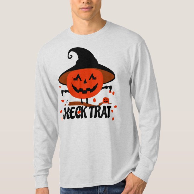 Camiseta Treck Trat Pumpkin Sonriente (Anverso)