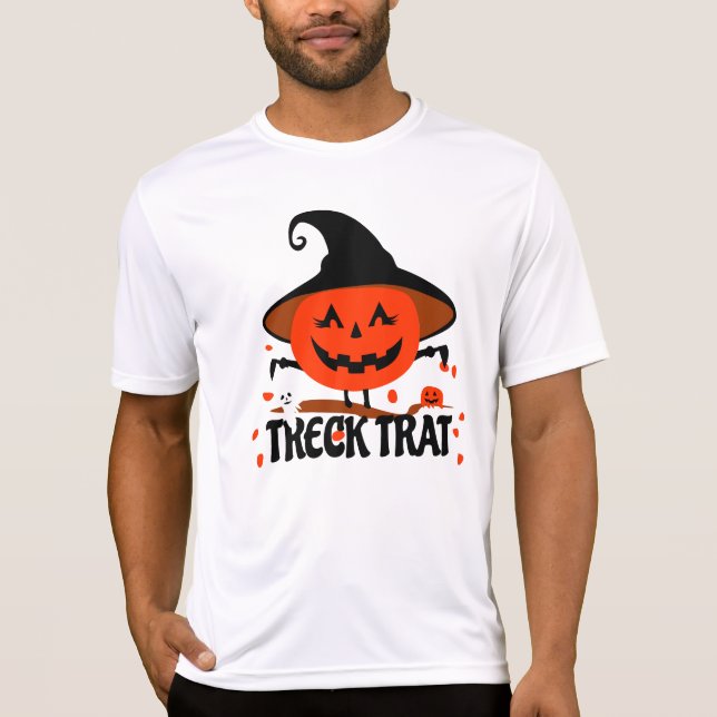 Camiseta Treck Trat Pumpkin Sonriente (Anverso)
