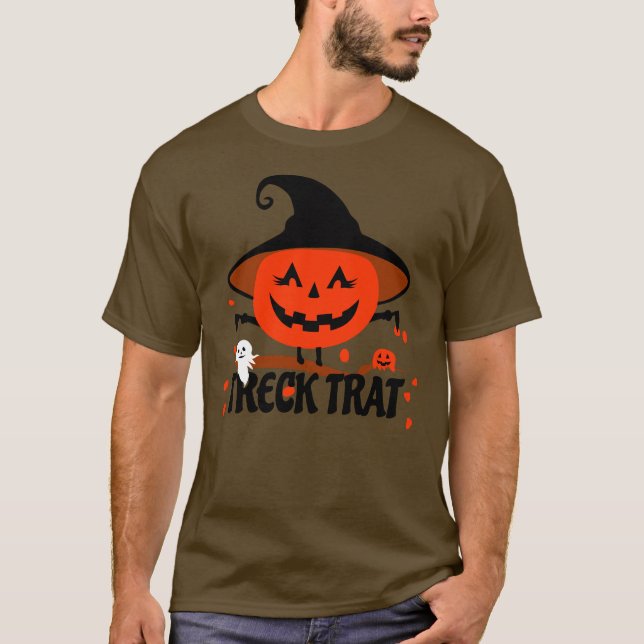 Camiseta Treck Trat Pumpkin Sonriente (Anverso)