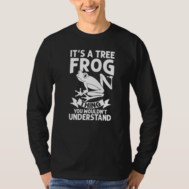 Camiseta Tree Frog Pet Habitat Terrarium Care Eggs Tank Foo (Anverso)