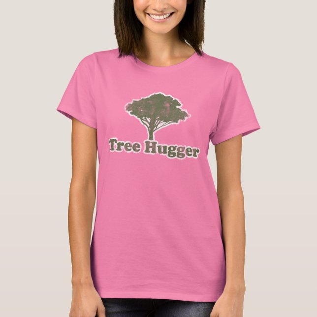 Camiseta Tree Hugger Think Green (Anverso)