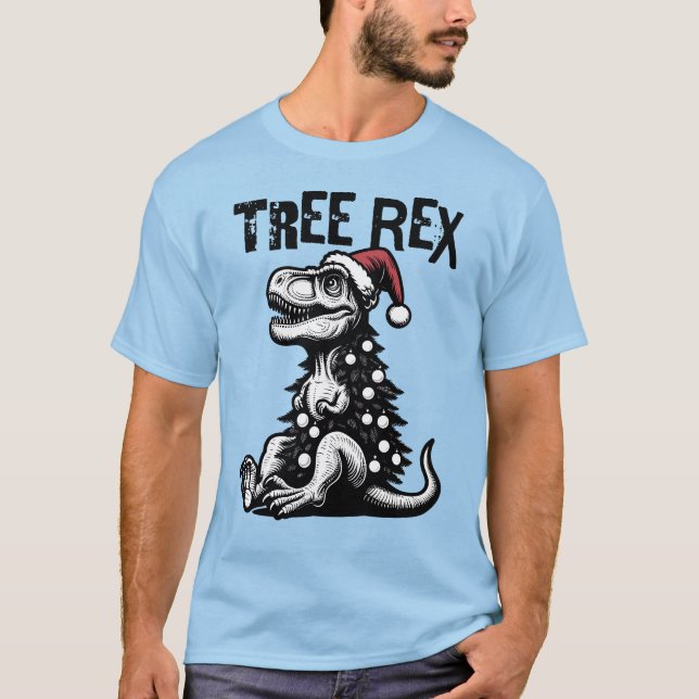 Camiseta Tree Rex – Funny Christmas T-Rex Design (Anverso)