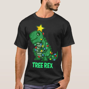 Camiseta Tree Rex Funny Cute Retro Navidades Dino
