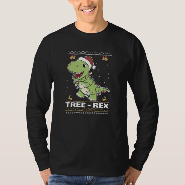 Camiseta Tree-Rex Funny Dinosaur Pun T-Rex (Anverso)