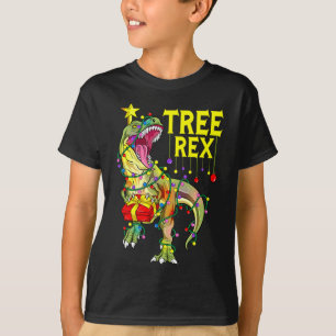 Camiseta Tree Rex! Paleontólogo divertido de Navidad 