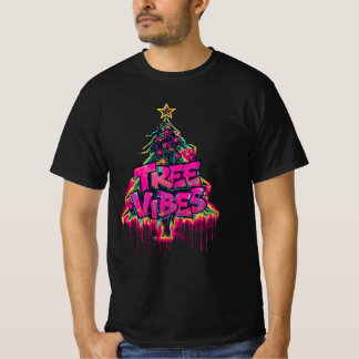 Camiseta Tree Vibes – Graffiti Christmas Tree Design