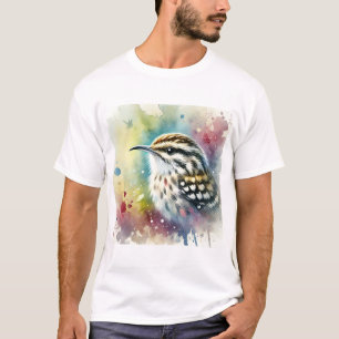 Camiseta Treecreeper Bird 050824AREF101 - Watercolor