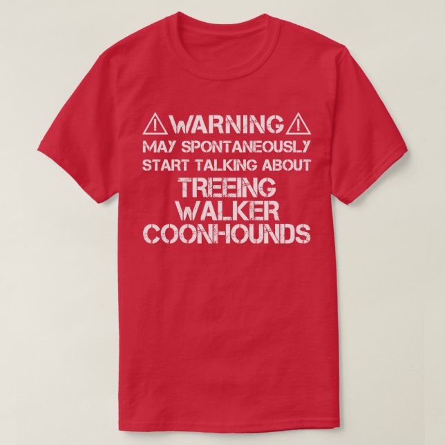 Camiseta Treeing Walker Coonhound (Diseño del anverso)
