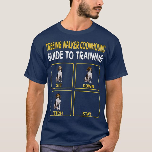 Camiseta Treeing Walker Coonhound Guide To Training Dog (Anverso)