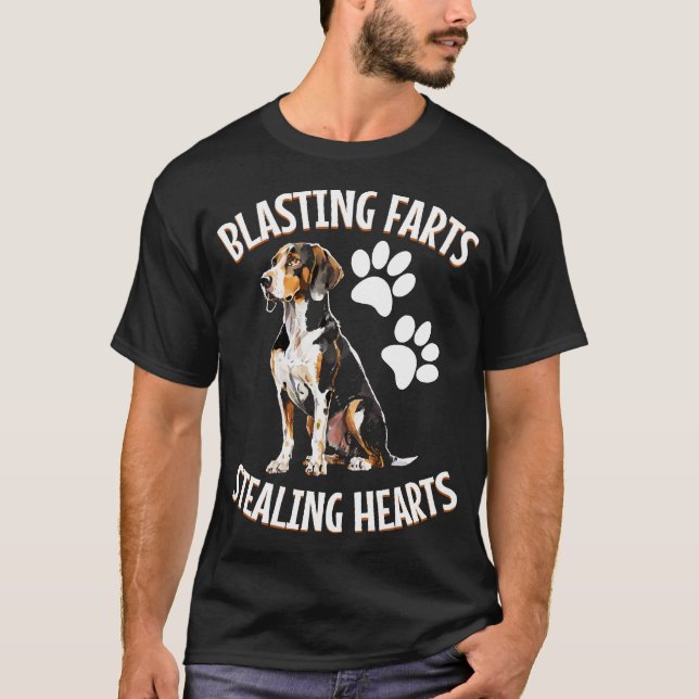 Camiseta Treeing Walker Coonhound Lover Dog Owner Blasting (Anverso)