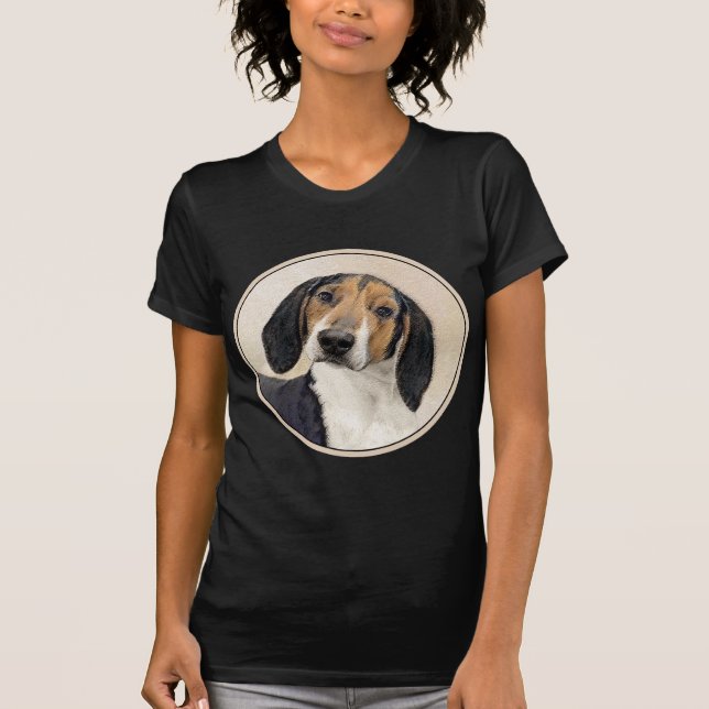 Camiseta Treeing Walker Coonhound Painting - Arte original (Anverso)