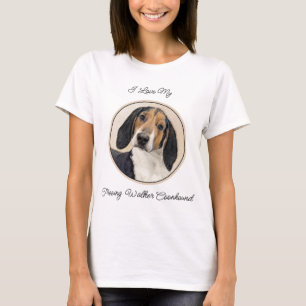 Camiseta Treeing Walker Coonhound Painting - Arte original