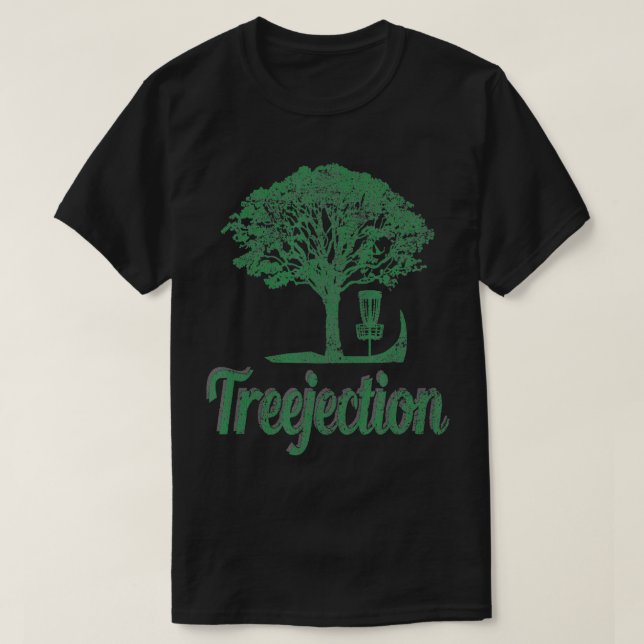 Camiseta Treejection Funny Disk Golf Trastornado (Diseño del anverso)