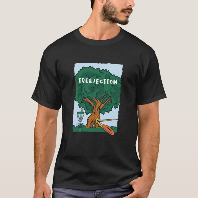 Camiseta Treejection Stay Away From Tree Sport Disc Golf (Anverso)