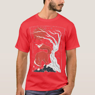 Camiseta Trees Foxes Forests Willife NightT-Shirt