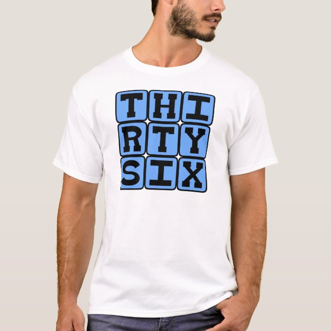 Camiseta Treinta y Seis, Número 36 (Anverso)