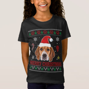 Camiseta Trek Walker Coonhound Dog Santa Ugly Costume Xm