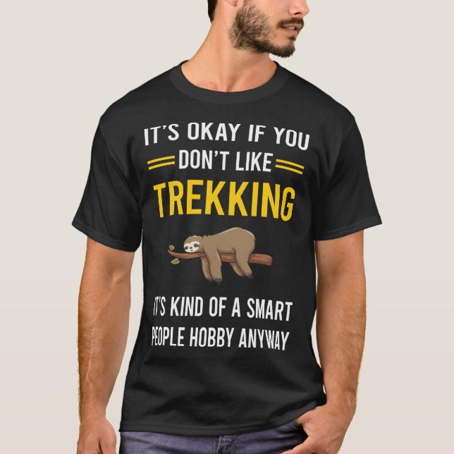 Camiseta Trekking de personas inteligentes (Anverso)