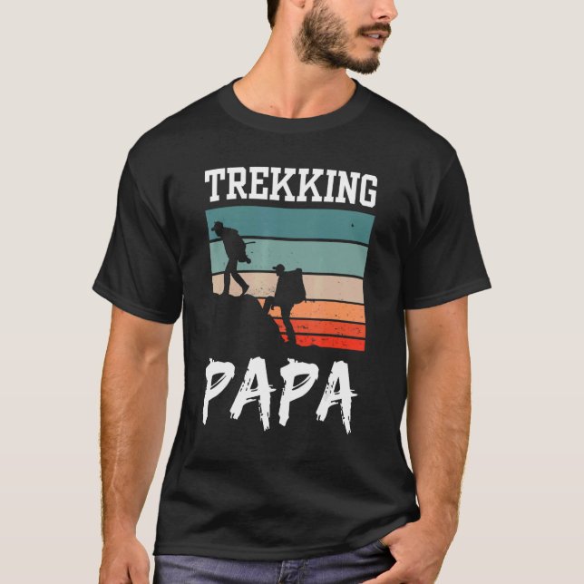 Camiseta Trekking Papa excursiona padre de padre aficionado (Anverso)