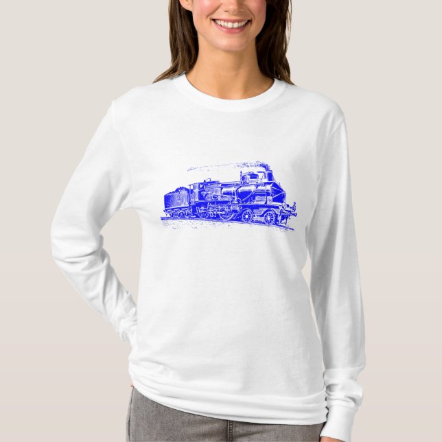 Camiseta Tren 03 - Azul (Anverso)