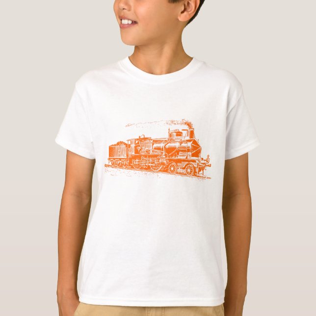 Camiseta Tren 03 - Naranja (Anverso)