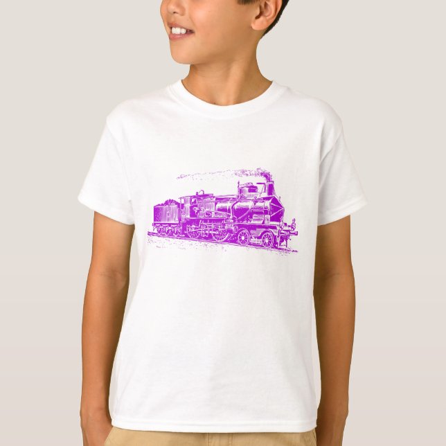Camiseta Tren 03 - Púrpura (Anverso)