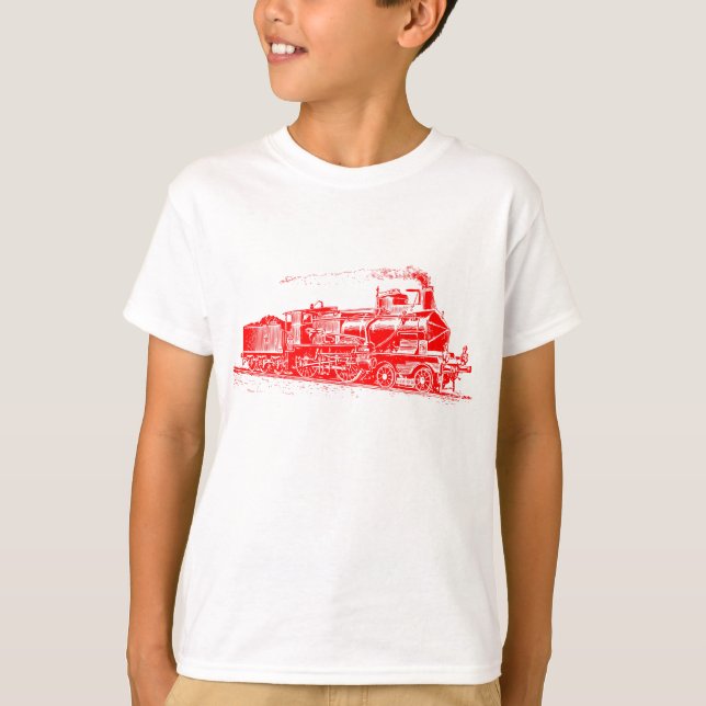 Camiseta Tren 03 - Rojo (Anverso)