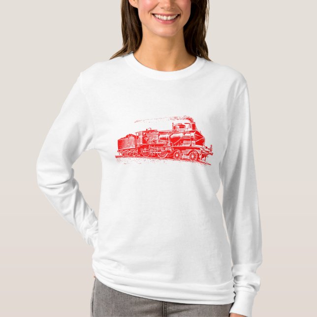 Camiseta Tren 03 - Rojo (Anverso)