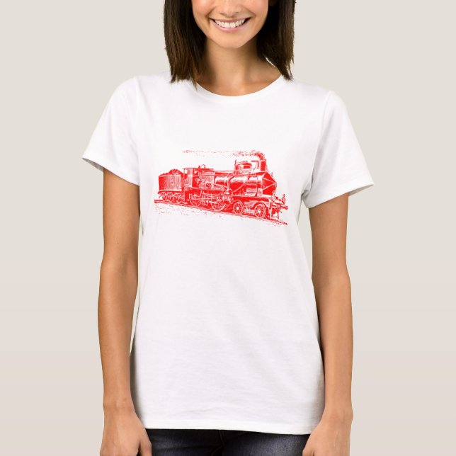 Camiseta Tren 03 - Rojo (Anverso)