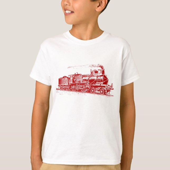 Camiseta Tren 03 - Rojo Ruby (Anverso)