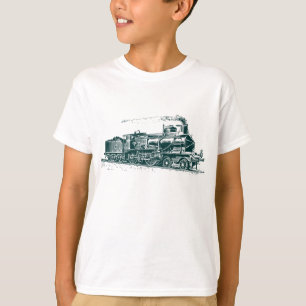 Camiseta Tren 03 - Verde oscuro