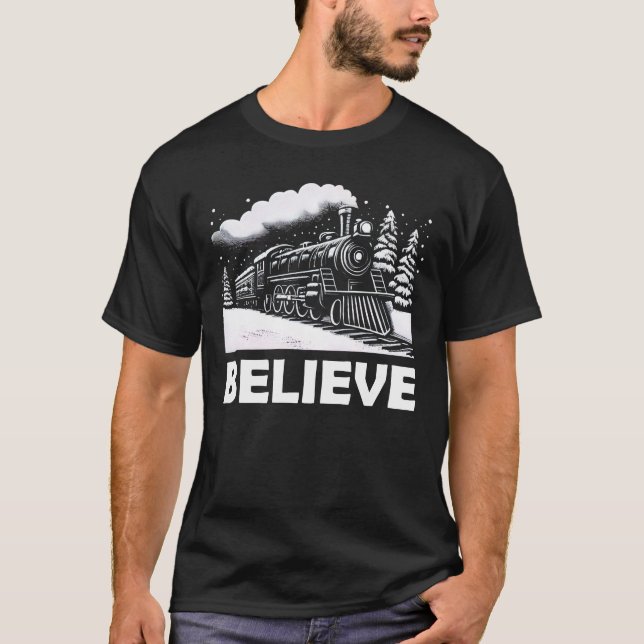 Camiseta Tren a Navidades de Santa Hat en peligro (Anverso)
