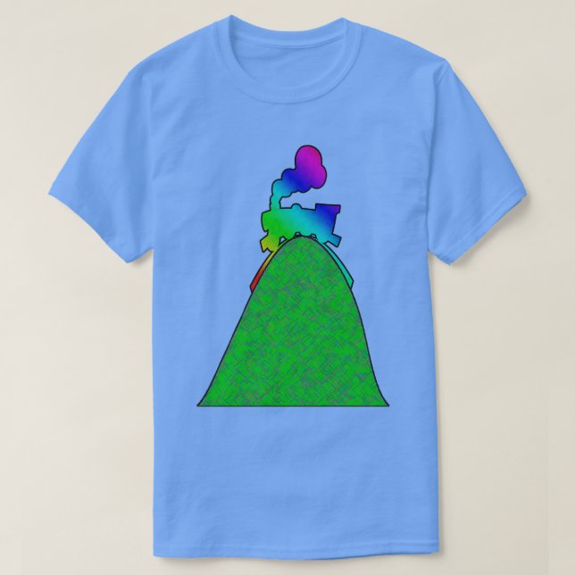 Camiseta Tren arcoiris (Diseño del anverso)