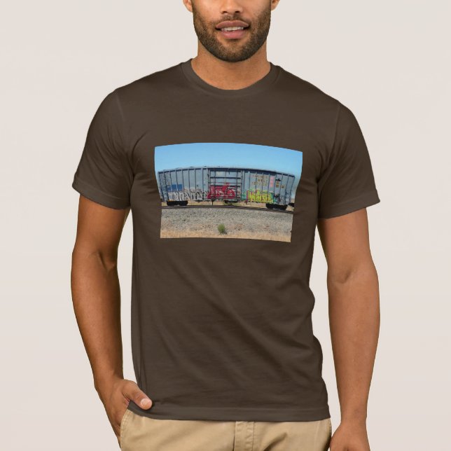 Camiseta Tren azul de la pintada (Anverso)