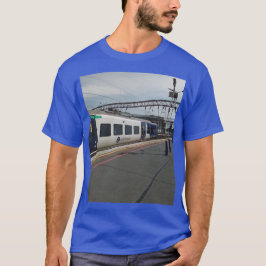 Camiseta Tren azul y blanco