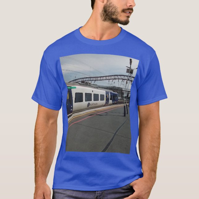 Camiseta Tren azul y blanco (Anverso)