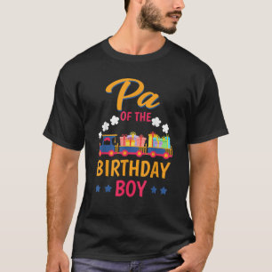 Camiseta Tren Bday Fiesta Railroad Pa Del Niño Cumpleaños T
