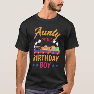 Camiseta Tren Bday Fiesta Tren Tía De La Tía Del Cumpleaños