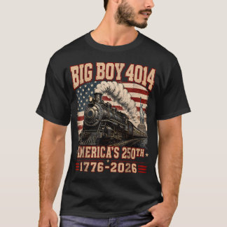 Camiseta Tren Big Boy 4014 de 250 Años Bandera de EE. UU. V