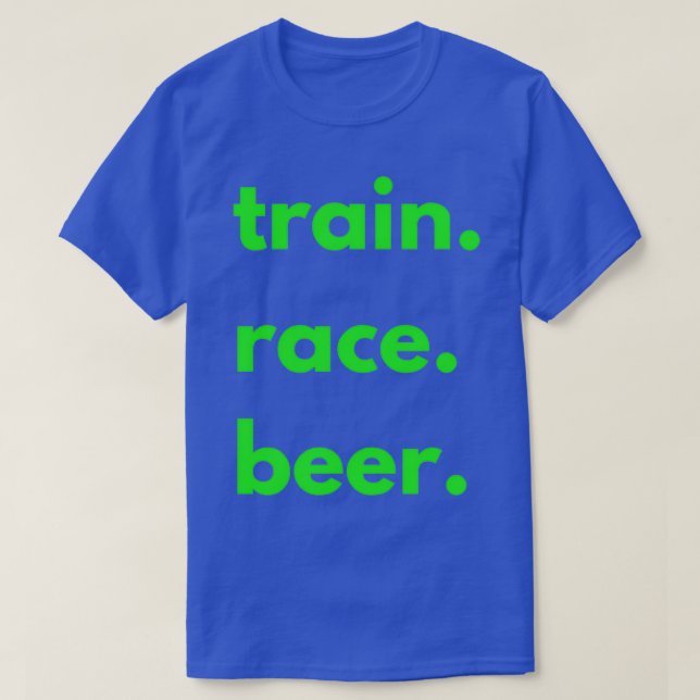 Camiseta Tren Cervezas de Raza para los entrenadores de Run (Diseño del anverso)