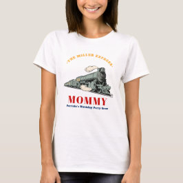 Camiseta Tren Choo Choo Mamá Cumpleaños Niños