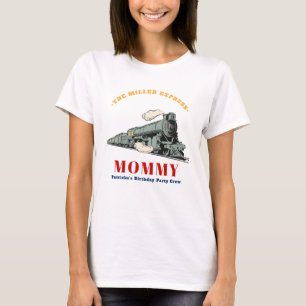 Camiseta Tren Choo Choo Mamá Cumpleaños Niños