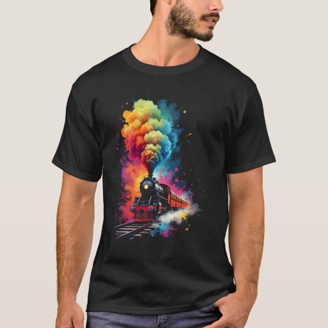 Camiseta Tren colorido (Anverso)